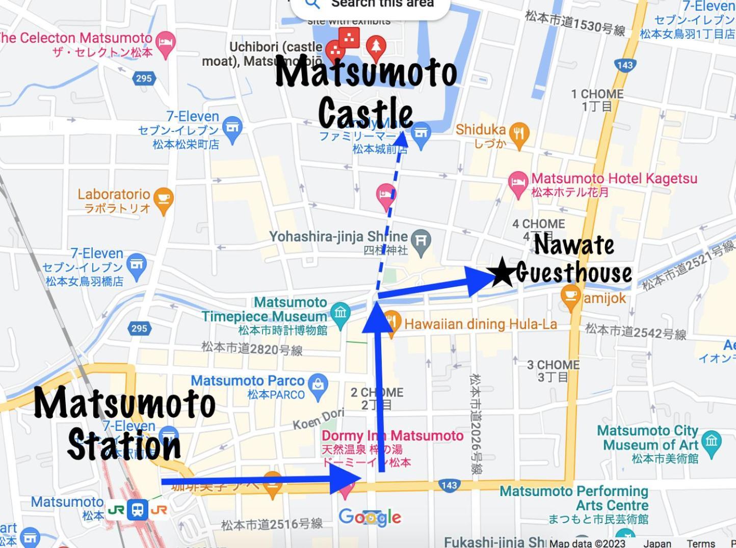 Nawate Guesthouse Matsumoto Zewnętrze zdjęcie